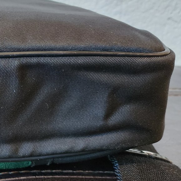 Sold-Gucci Messenger Bag Canvas Nylon Razor Black - Picture 3 of 12